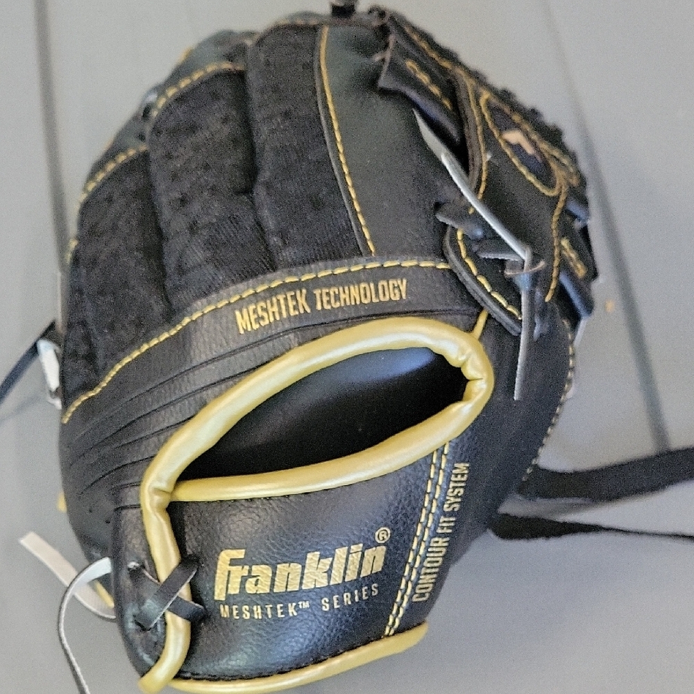 Franklin Black and Gold Baseball Glove